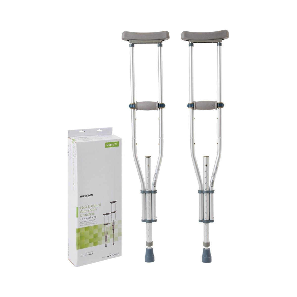 McKesson Underarm Crutches, 4 ft. 6 in. - 6 ft. 6 in. - 1095263_CS - 1 McKesson Underarm Crutches, 4 ft. 6 in. - 6 ft. 6 in. - 1095263_CS - 1