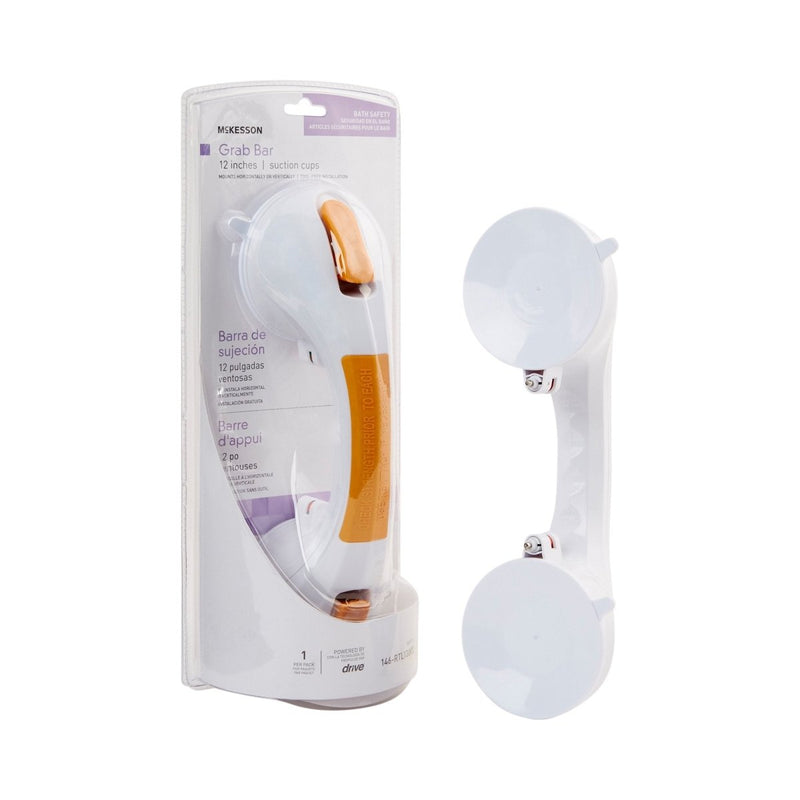 McKesson White / Yellow Plastic Suction-Cup Grab Bar - 1103365_CS - 1 McKesson White / Yellow Plastic Suction-Cup Grab Bar - 1103365_CS - 1