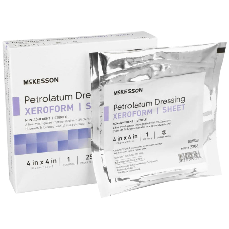 McKesson Xeroform Petrolatum Dressing - 865271_EA - 16 McKesson Xeroform Petrolatum Dressing - 865271_EA - 16