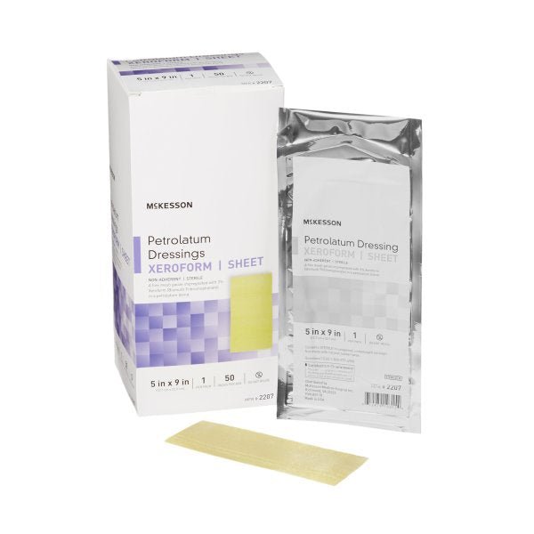 McKesson Xeroform Petrolatum Dressing - 864640_BX - 4 McKesson Xeroform Petrolatum Dressing - 864640_BX - 4