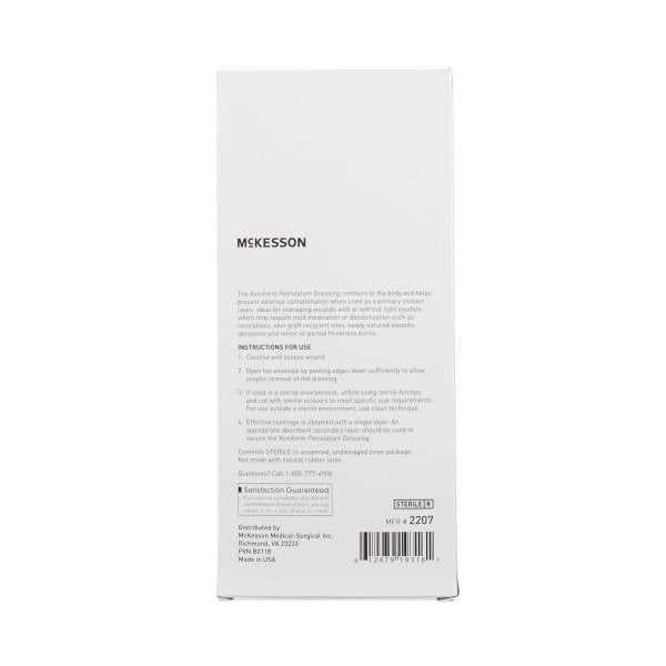 McKesson Xeroform Petrolatum Dressing - 864640_CS - 14 McKesson Xeroform Petrolatum Dressing - 864640_CS - 14