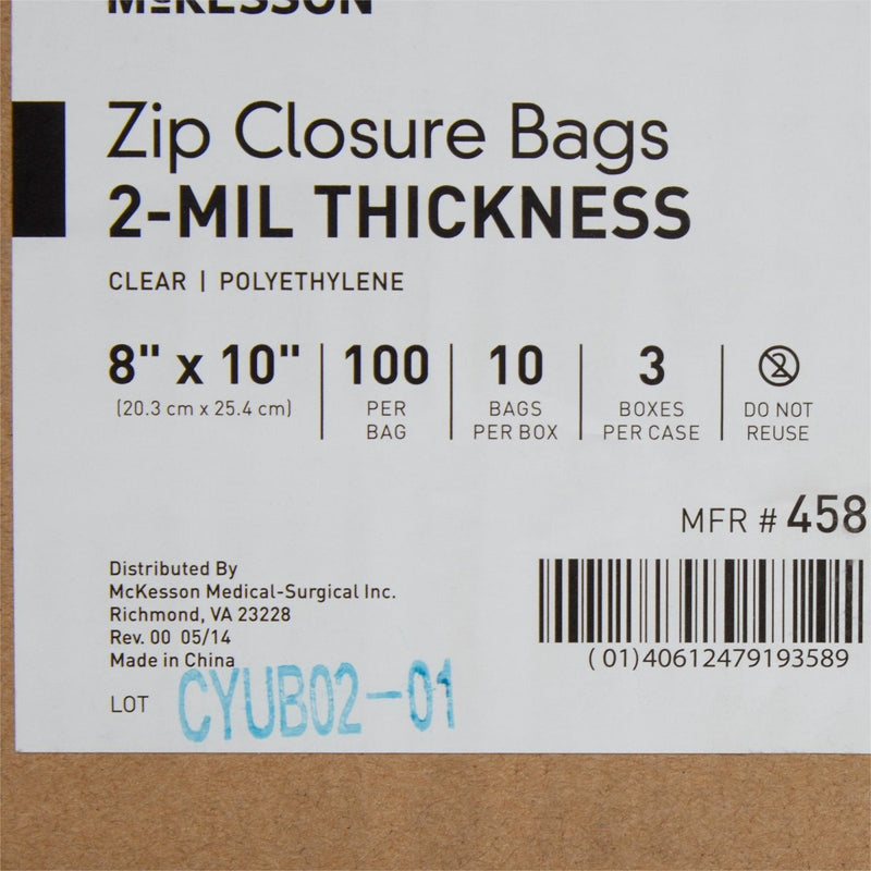 McKesson Zip Closure Bag - 854574_PK - 177 McKesson Zip Closure Bag - 854574_PK - 177