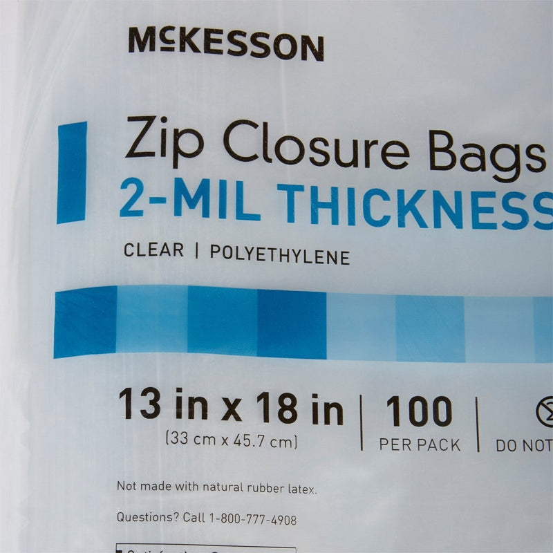 McKesson Zip Closure Bag - 1088666_PK - 10 McKesson Zip Closure Bag - 1088666_PK - 10