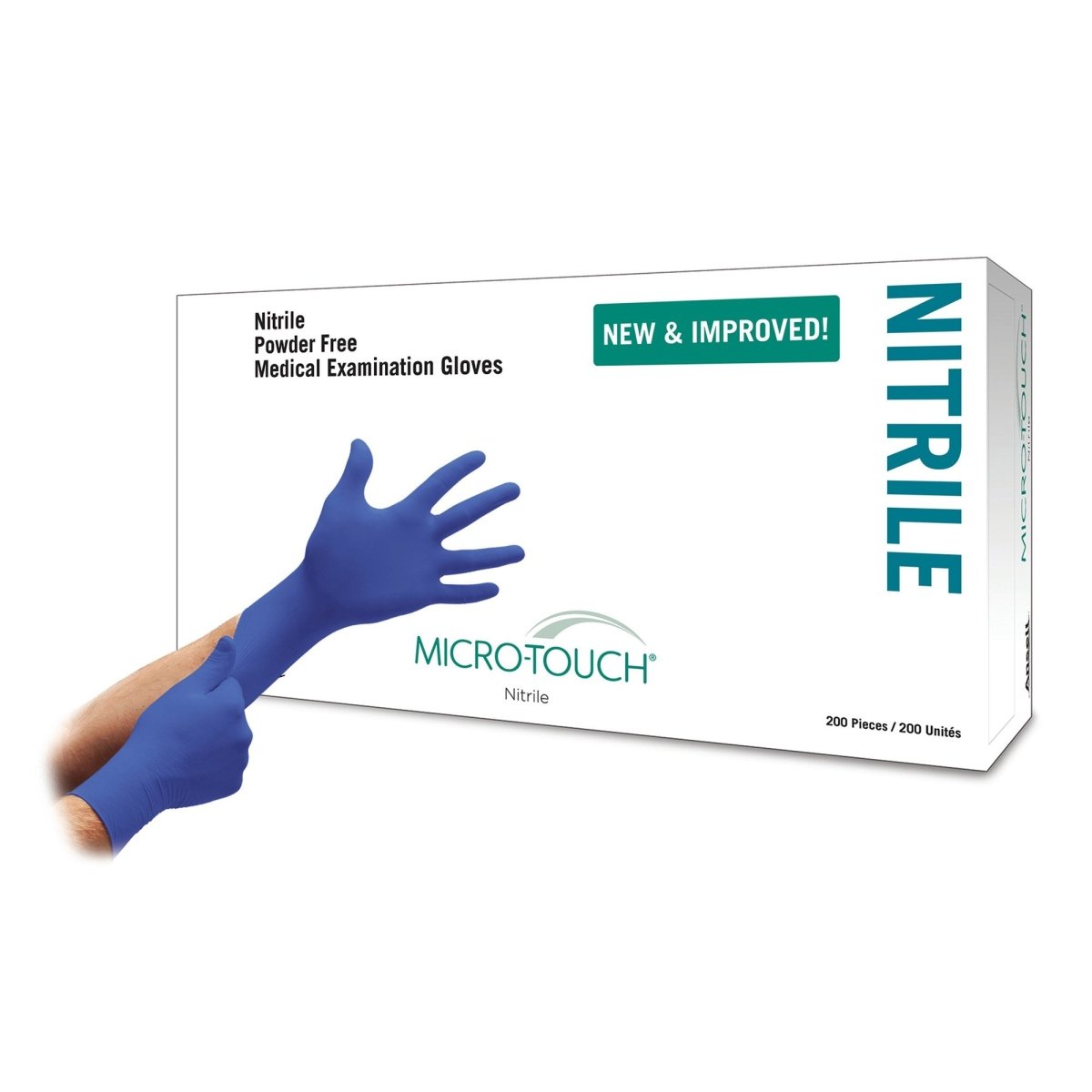 Micro-Touch Nitrile Exam Glove, Blue - 703149_BX - 1 Micro-Touch Nitrile Exam Glove, Blue - 703149_BX - 1