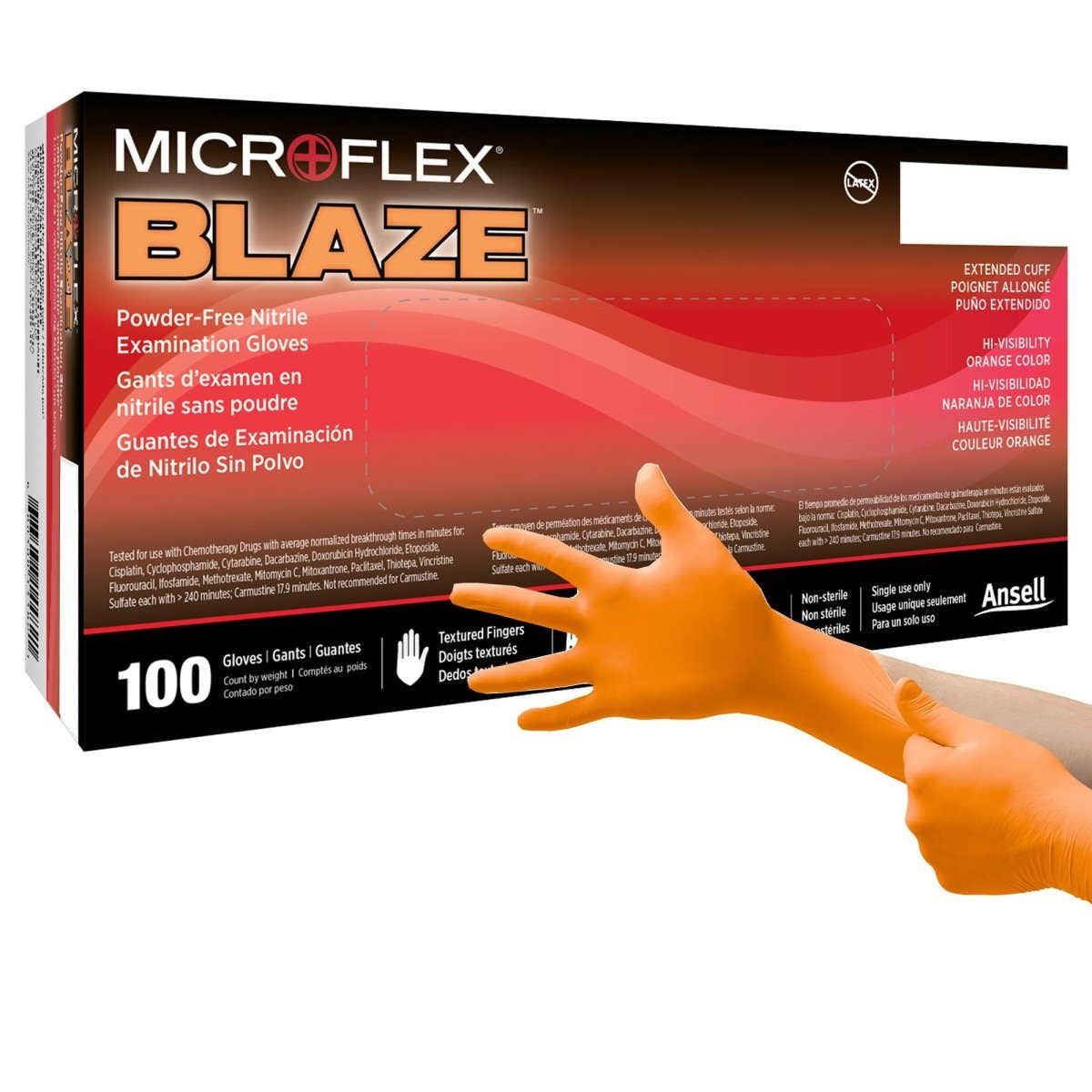 Microflex Blaze Nitrile Exam Gloves - 1083385_BX - 1 Microflex Blaze Nitrile Exam Gloves - 1083385_BX - 1