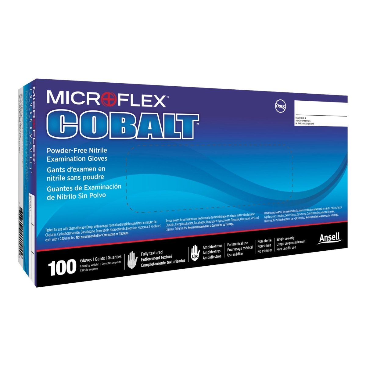 Microflex Cobalt Exam Gloves - 949837_BX - 1 Microflex Cobalt Exam Gloves - 949837_BX - 1