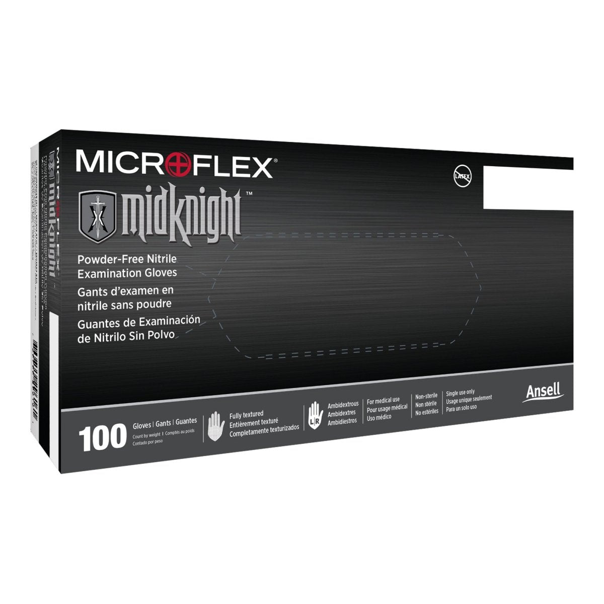 Microflex Midknight Exam Gloves - 688015_BX - 1 Microflex Midknight Exam Gloves - 688015_BX - 1