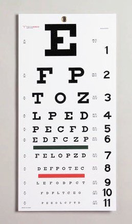 Moore Medical Snellen Eye Chart - 713763_EA - 1 Moore Medical Snellen Eye Chart - 713763_EA - 1