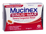 Mucinex Sinus Max Severe Congestion & Pain Caplets - 832235_CT - 1 Mucinex Sinus Max Severe Congestion & Pain Caplets - 832235_CT - 1