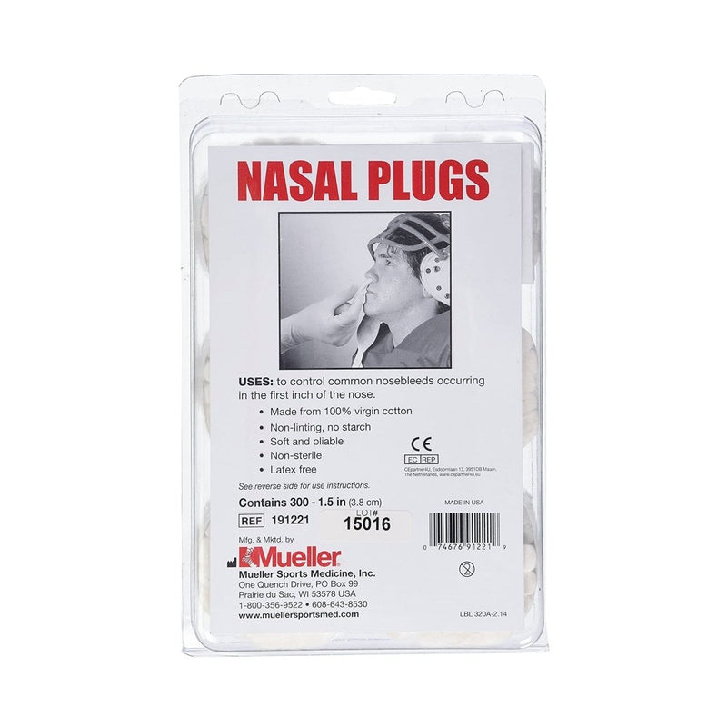Mueller Sports Medicine Nasal Plug, 1½ Inch - 647594_PK - 1 Mueller Sports Medicine Nasal Plug, 1½ Inch - 647594_PK - 1
