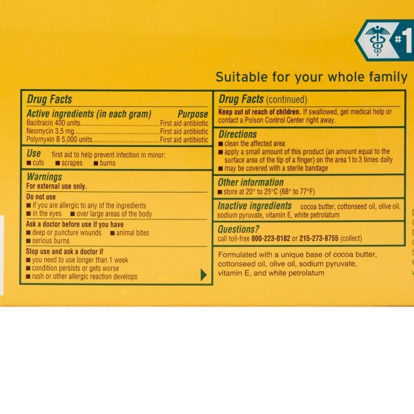 Neosporin Bacitracin / Neomycin / Polymyxin B First Aid Antibiotic - 899423_BX - 2 Neosporin Bacitracin / Neomycin / Polymyxin B First Aid Antibiotic - 899423_BX - 2