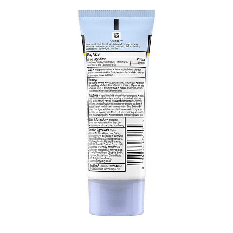 Neutrogena Ultra Sheer Sunblock Lotion - 695093_EA - 3 Neutrogena Ultra Sheer Sunblock Lotion - 695093_EA - 3