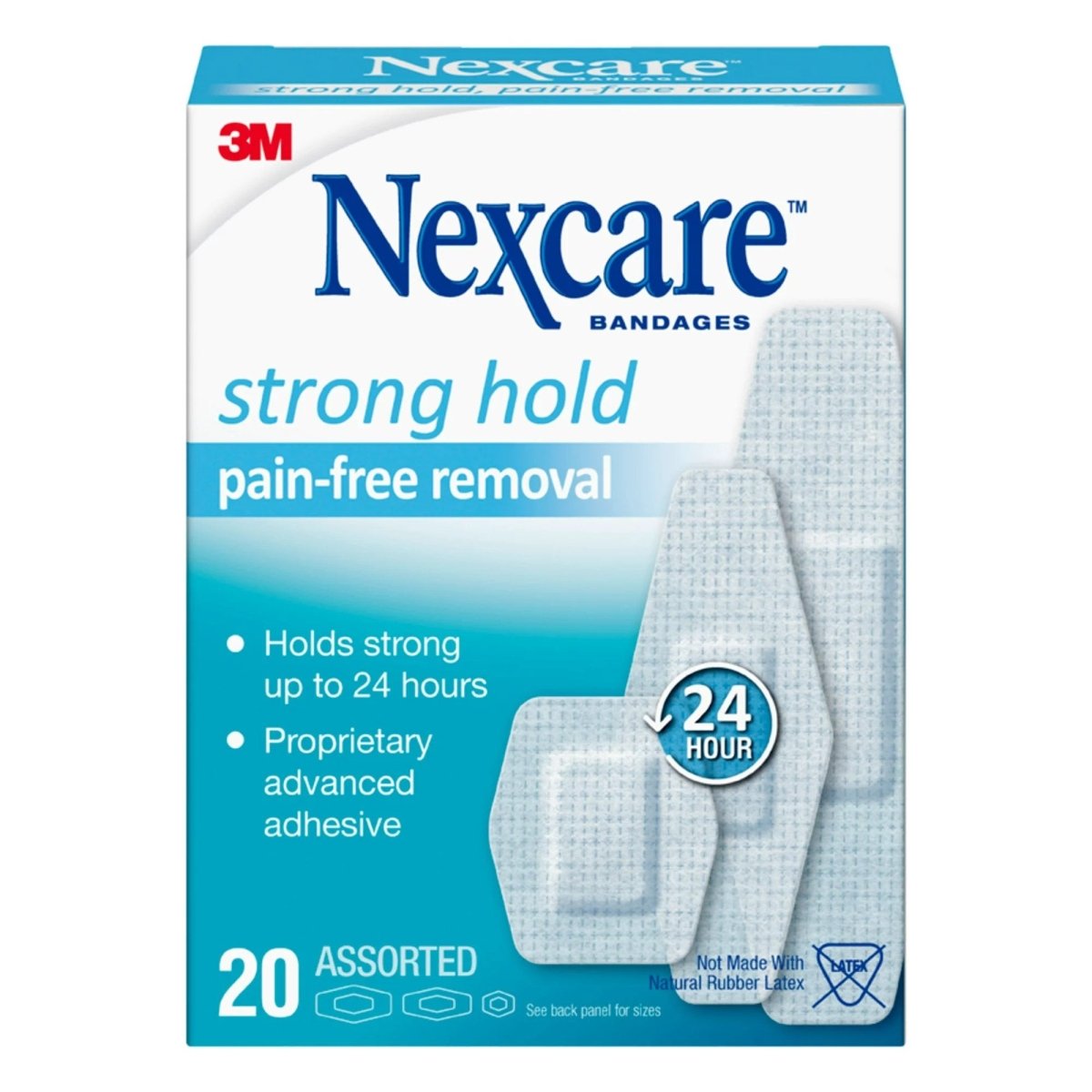 Nexcare Sensitive Skin White Adhesive Strips - 1084064_PK - 1 Nexcare Sensitive Skin White Adhesive Strips - 1084064_PK - 1