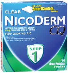 Nicoderm CQ 21 mg Strength Nicotine Polacrilex Stop Smoking Aid - 523885_BX - 1 Nicoderm CQ 21 mg Strength Nicotine Polacrilex Stop Smoking Aid - 523885_BX - 1
