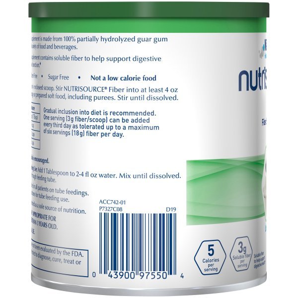Nutrisource Fiber Unflavored Oral Supplement - 777274_EA - 6 Nutrisource Fiber Unflavored Oral Supplement - 777274_EA - 6