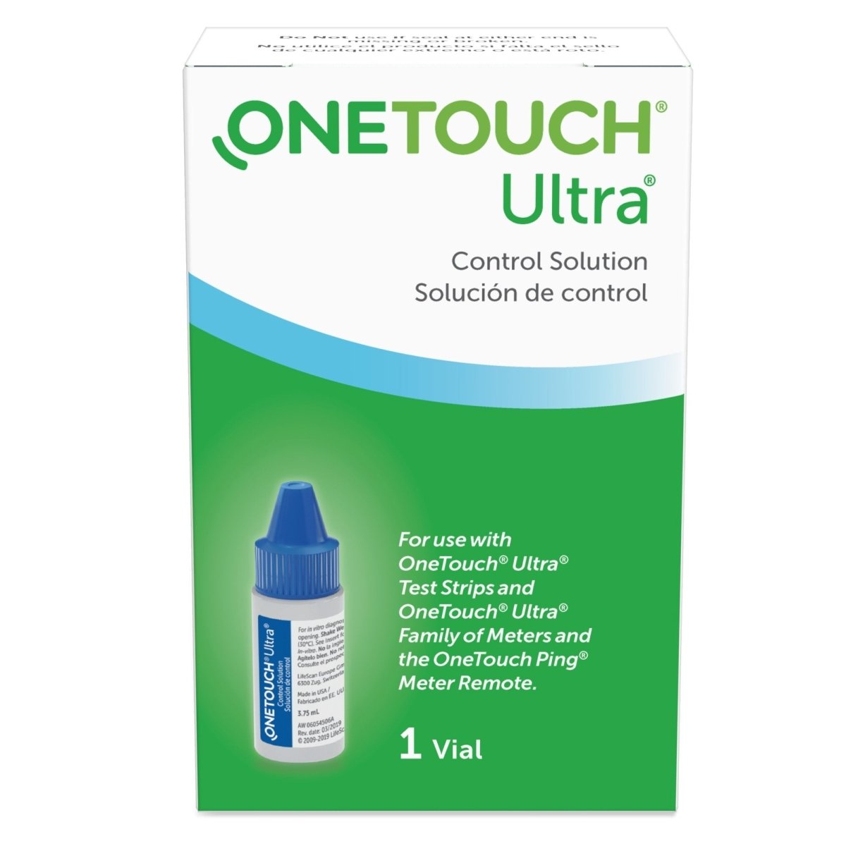 OneTouch® Ultra® Blood Glucose Control Solution - 839929_EA - 1 OneTouch® Ultra® Blood Glucose Control Solution - 839929_EA - 1