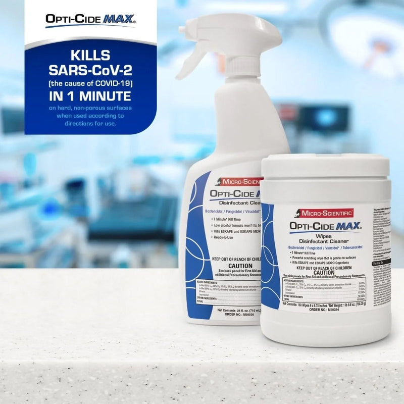 Opti-Cide Max Surface Disinfectant Cleaner Wipes - 1100339_CS - 19 Opti-Cide Max Surface Disinfectant Cleaner Wipes - 1100339_CS - 19