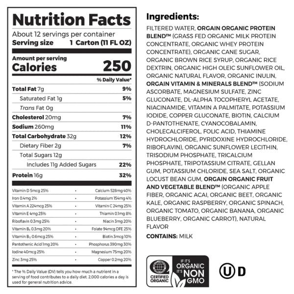 Orgain Organic Nutritional Shake - 1026545_CS - 14 Orgain Organic Nutritional Shake - 1026545_CS - 14