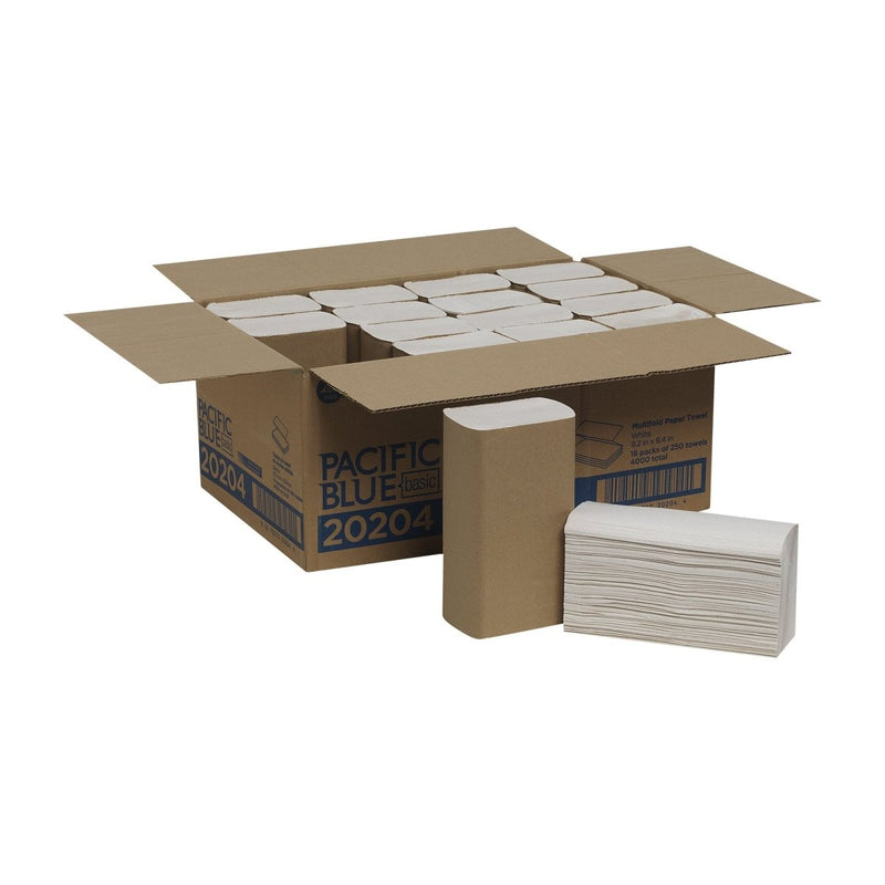 Pacific Blue Basic Multi-Fold Paper Towel, 250 per Pack - 362604_PK - 11 Pacific Blue Basic Multi-Fold Paper Towel, 250 per Pack - 362604_PK - 11