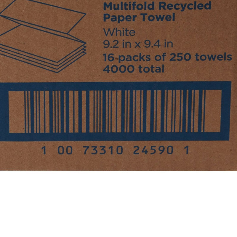Pacific Blue Basic Recycled Multi-Fold Paper Towel, 250 Sheets per Pack - 279896_PK - 10 Pacific Blue Basic Recycled Multi-Fold Paper Towel, 250 Sheets per Pack - 279896_PK - 10