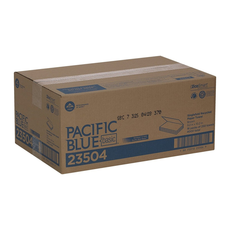 Pacific Blue Basic Single-Fold Paper Towel, 250 Sheets per Pack - 362574_PK - 22 Pacific Blue Basic Single-Fold Paper Towel, 250 Sheets per Pack - 362574_PK - 22