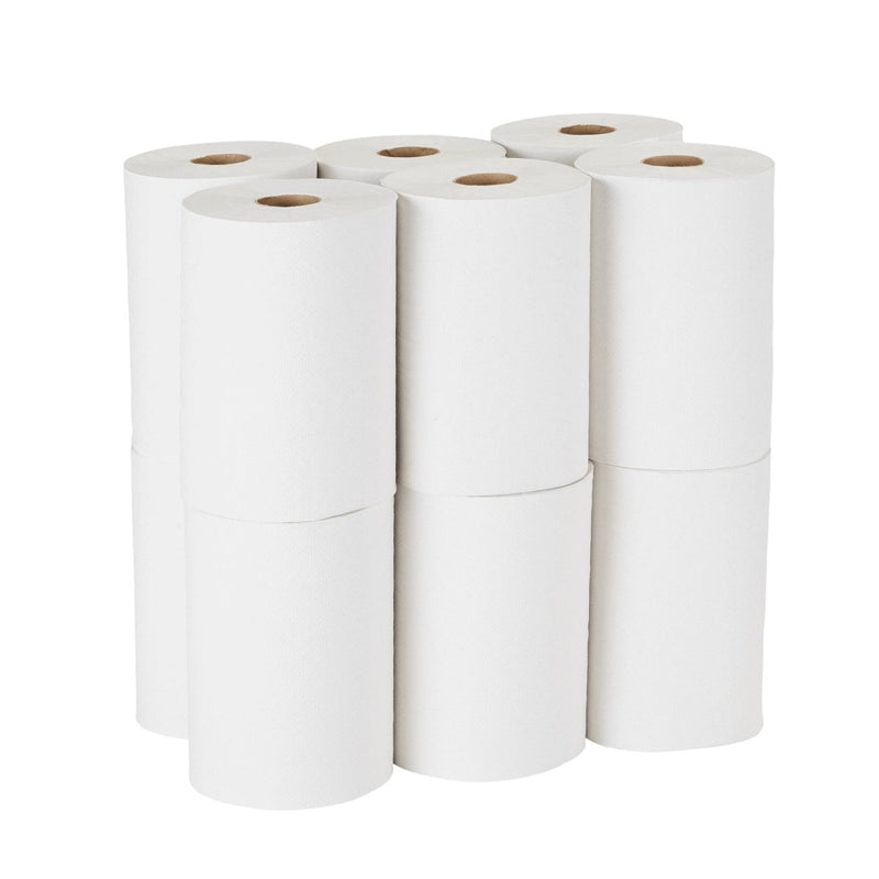 Pacific Blue Basic White Paper Towel, 7-7/8 Inch x 350 Foot, 12 Rolls per Case - 362583_PK - 10 Pacific Blue Basic White Paper Towel, 7-7/8 Inch x 350 Foot, 12 Rolls per Case - 362583_PK - 10
