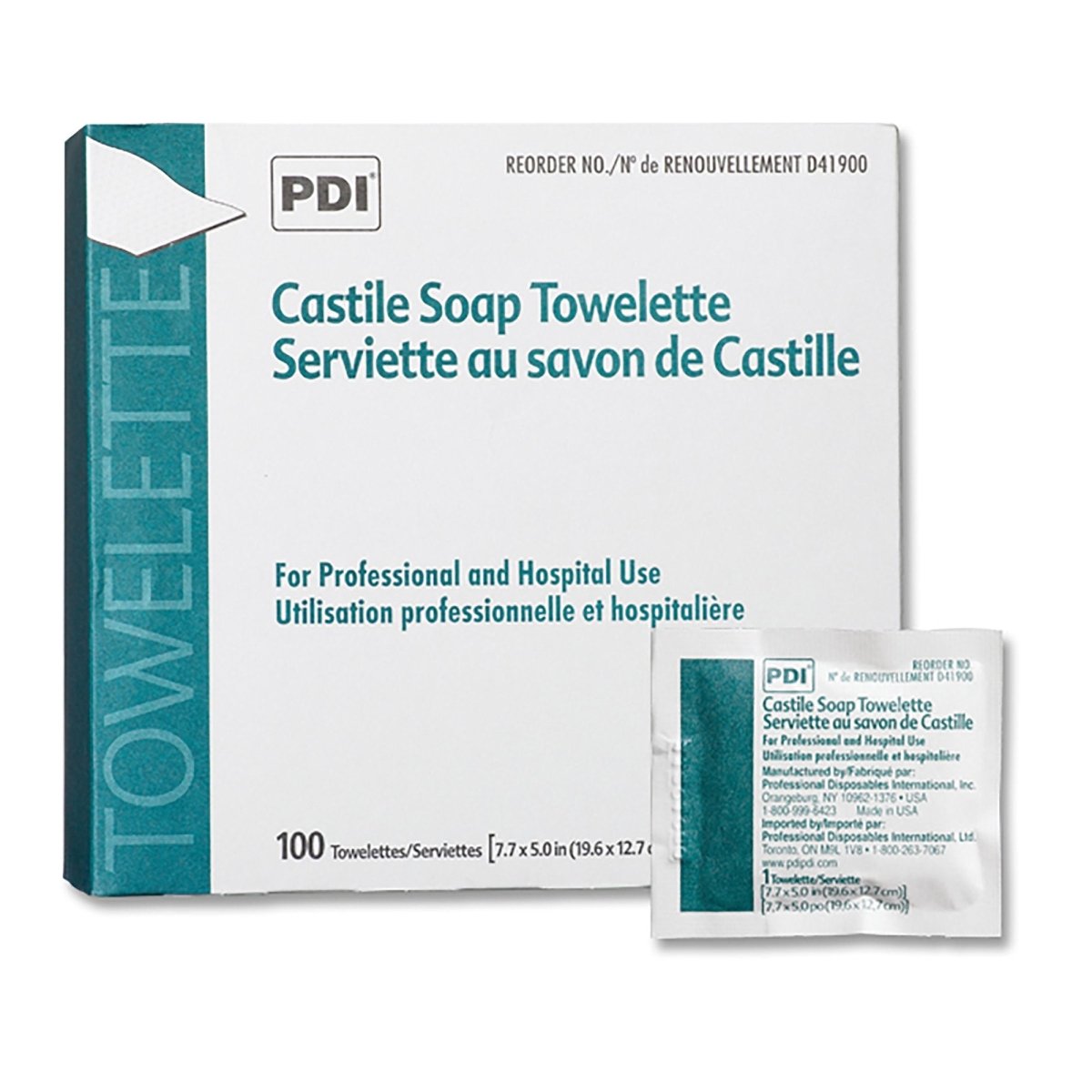 PDI Scented Castile Soap Towelettes - 120257_BX - 1 PDI Scented Castile Soap Towelettes - 120257_BX - 1