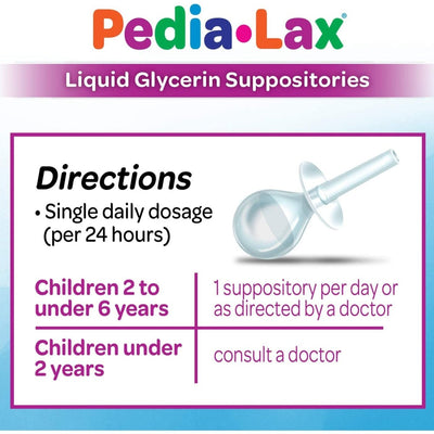 Pedia-Lax Glycerin Laxative - 730079_BX - 8 Pedia-Lax Glycerin Laxative - 730079_BX - 8