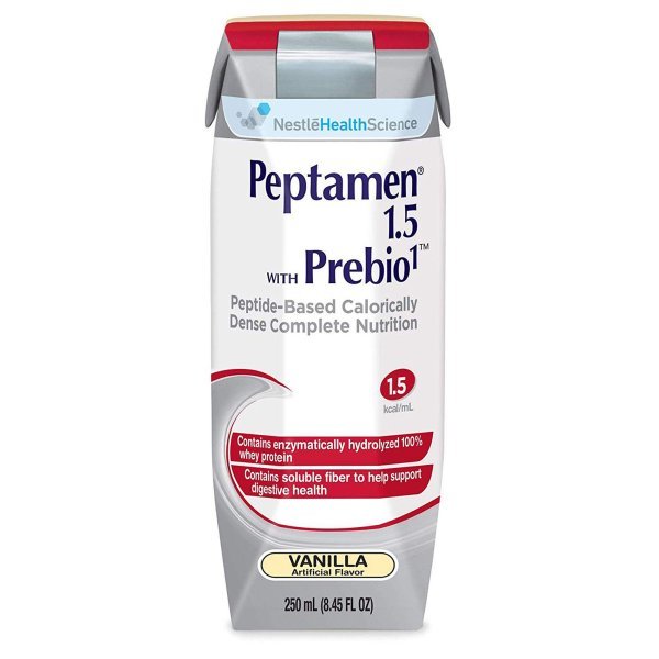 Peptamen 1.5 with Prebio 1 Vanilla Oral Supplement / Tube Feeding Formula , 250 mL Carton - 810944_EA - 1 Peptamen 1.5 with Prebio 1 Vanilla Oral Supplement / Tube Feeding Formula , 250 mL Carton - 810944_EA - 1