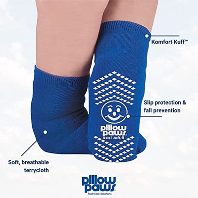 Pillow Paws Ankle High Double Imprint Terries Slipper Socks - 554158_PR - 11 Pillow Paws Ankle High Double Imprint Terries Slipper Socks - 554158_PR - 11
