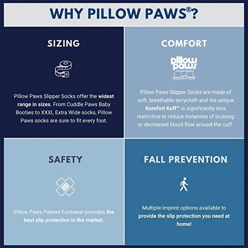 Pillow Paws Ankle High Double Imprint Terries Slipper Socks - 554158_PR - 12 Pillow Paws Ankle High Double Imprint Terries Slipper Socks - 554158_PR - 12