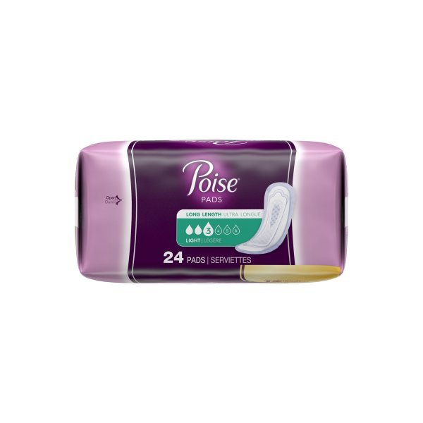 Poise Light Bladder Control Pads, Long Length - 1090350_CS - 4 Poise Light Bladder Control Pads, Long Length - 1090350_CS - 4