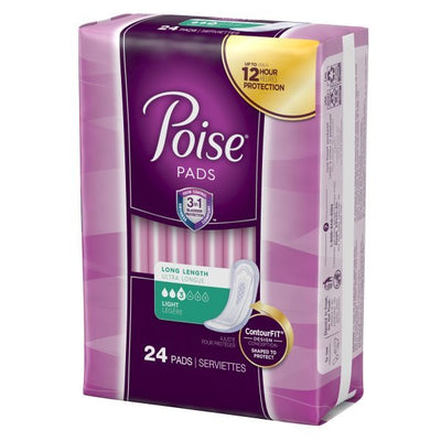 Poise Light Bladder Control Pads, Long Length - 1090350_PK - 3 Poise Light Bladder Control Pads, Long Length - 1090350_PK - 3