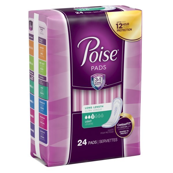 Poise Light Bladder Control Pads, Long Length - 1090350_PK - 2 Poise Light Bladder Control Pads, Long Length - 1090350_PK - 2
