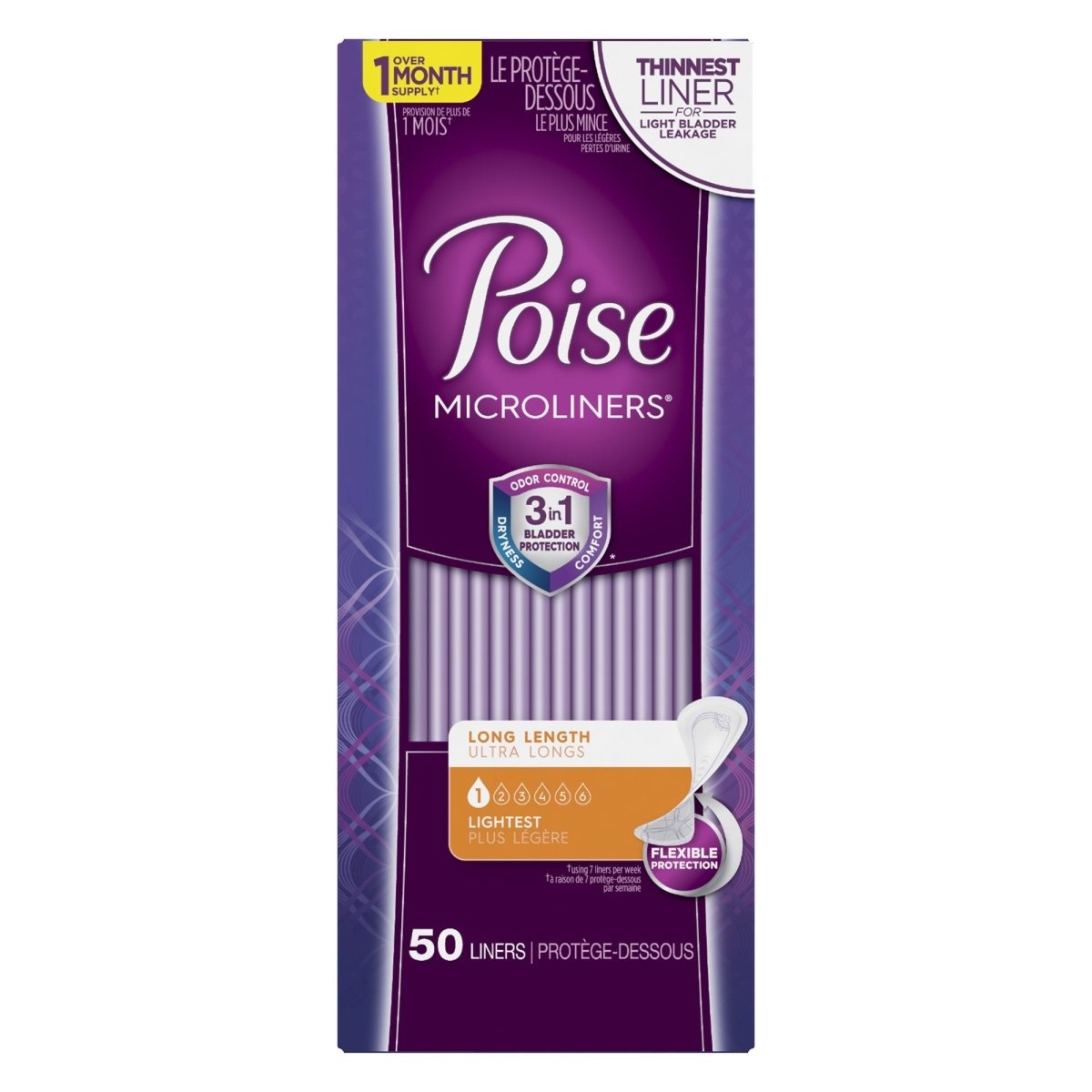 Poise Microliners Lightest Bladder Control Pads - 1090339_CS - 1 Poise Microliners Lightest Bladder Control Pads - 1090339_CS - 1