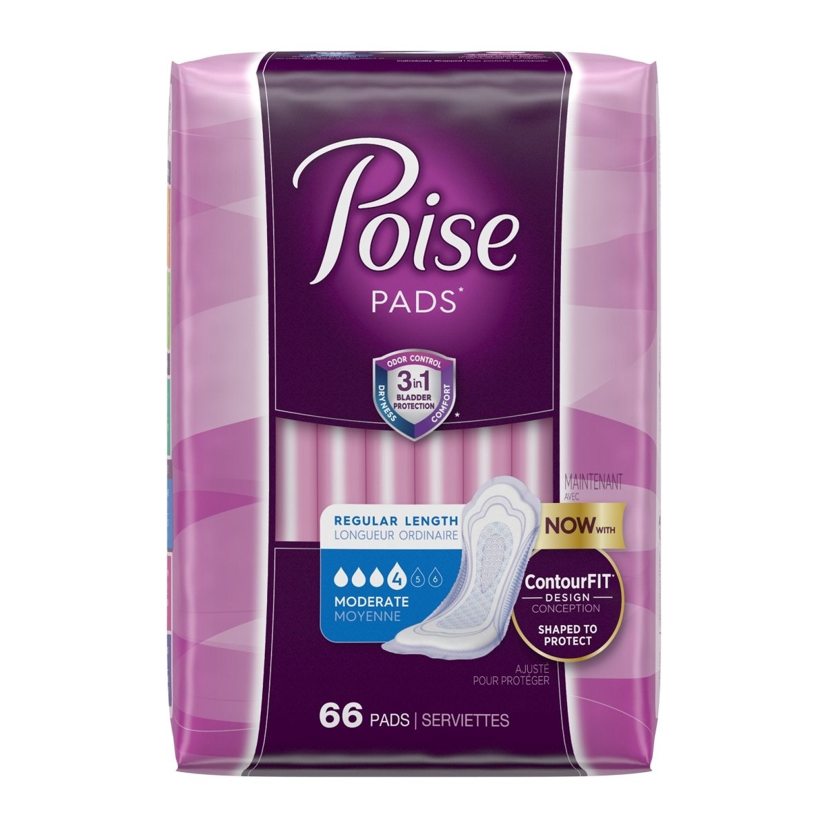 Poise Moderate Bladder Control Pads - 1163801_CS - 1 Poise Moderate Bladder Control Pads - 1163801_CS - 1
