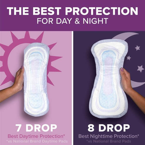 Poise Overnight Ultimate Bladder Control Pad - 1224724_CS - 1 Poise Overnight Ultimate Bladder Control Pad - 1224724_CS - 2
