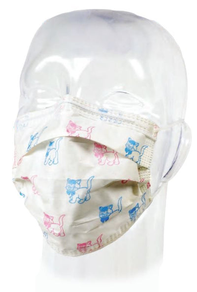 Precept Medical Products Pediatric Procedure Mask, Cats Print - 905518_BX - 1 Precept Medical Products Pediatric Procedure Mask, Cats Print - 905518_BX - 1