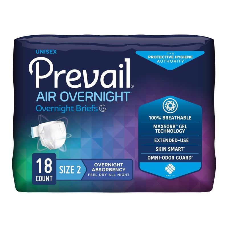 Prevail AIR Overnight Briefs, Heavy Absorbency, Unisex Adult, Disposable -Unisex - 1126351_BG - 2 Prevail AIR Overnight Briefs, Heavy Absorbency, Unisex Adult, Disposable -Unisex - 1126351_BG - 2