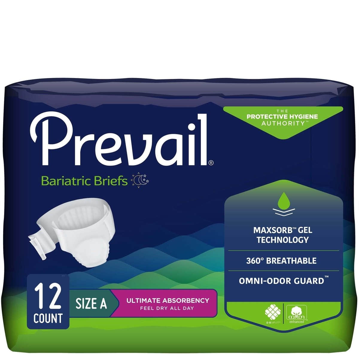 Prevail Bariatric Ultimate Incontinence Brief -Unisex - 653235_BG - 1 Prevail Bariatric Ultimate Incontinence Brief -Unisex - 653235_BG - 1