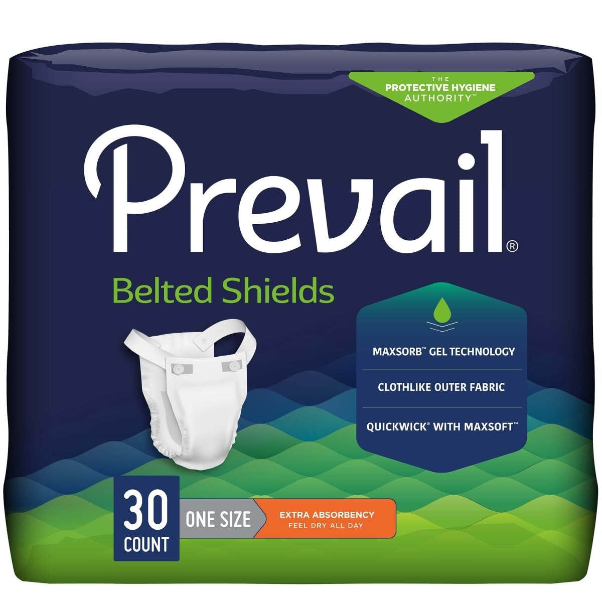 Prevail Belted Shields Extra Incontinence Belted Undergarment, One Size Fits Most -Unisex - 409934_BG - 1 Prevail Belted Shields Extra Incontinence Belted Undergarment, One Size Fits Most -Unisex - 409934_BG - 1