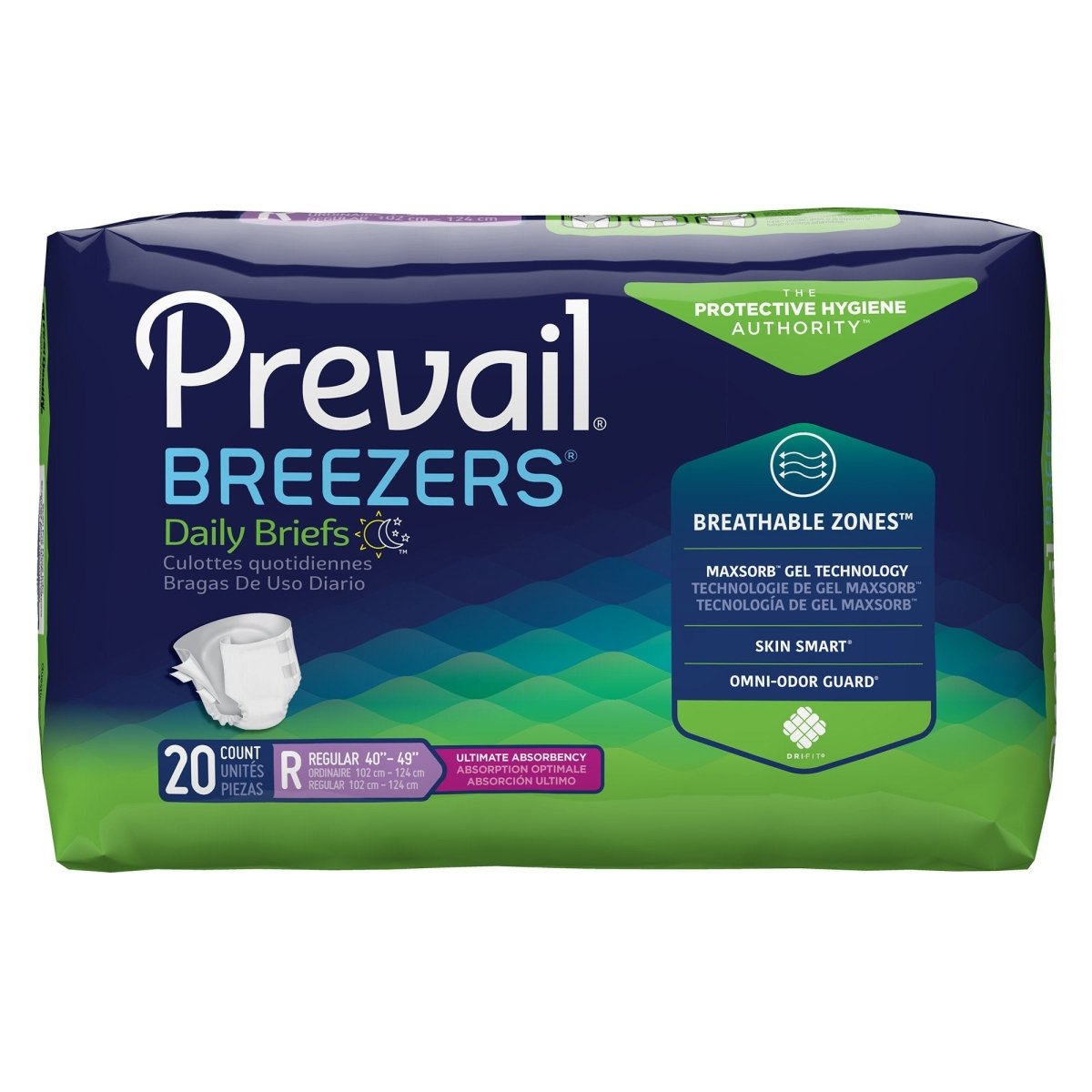 Prevail Breezers Ultimate Incontinence Briefs - 527367_BG - 1 Prevail Breezers Ultimate Incontinence Briefs - 527367_BG - 1