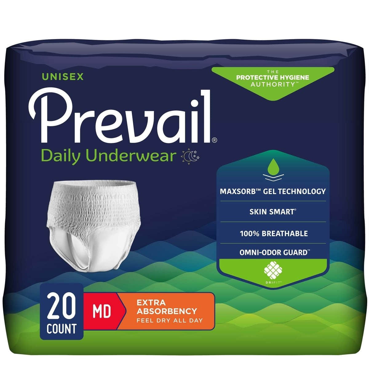 Prevail Daily Underwear Extra Absorbent Underwear -Unisex - 402953_CS - 1 Prevail Daily Underwear Extra Absorbent Underwear -Unisex - 402953_CS - 1