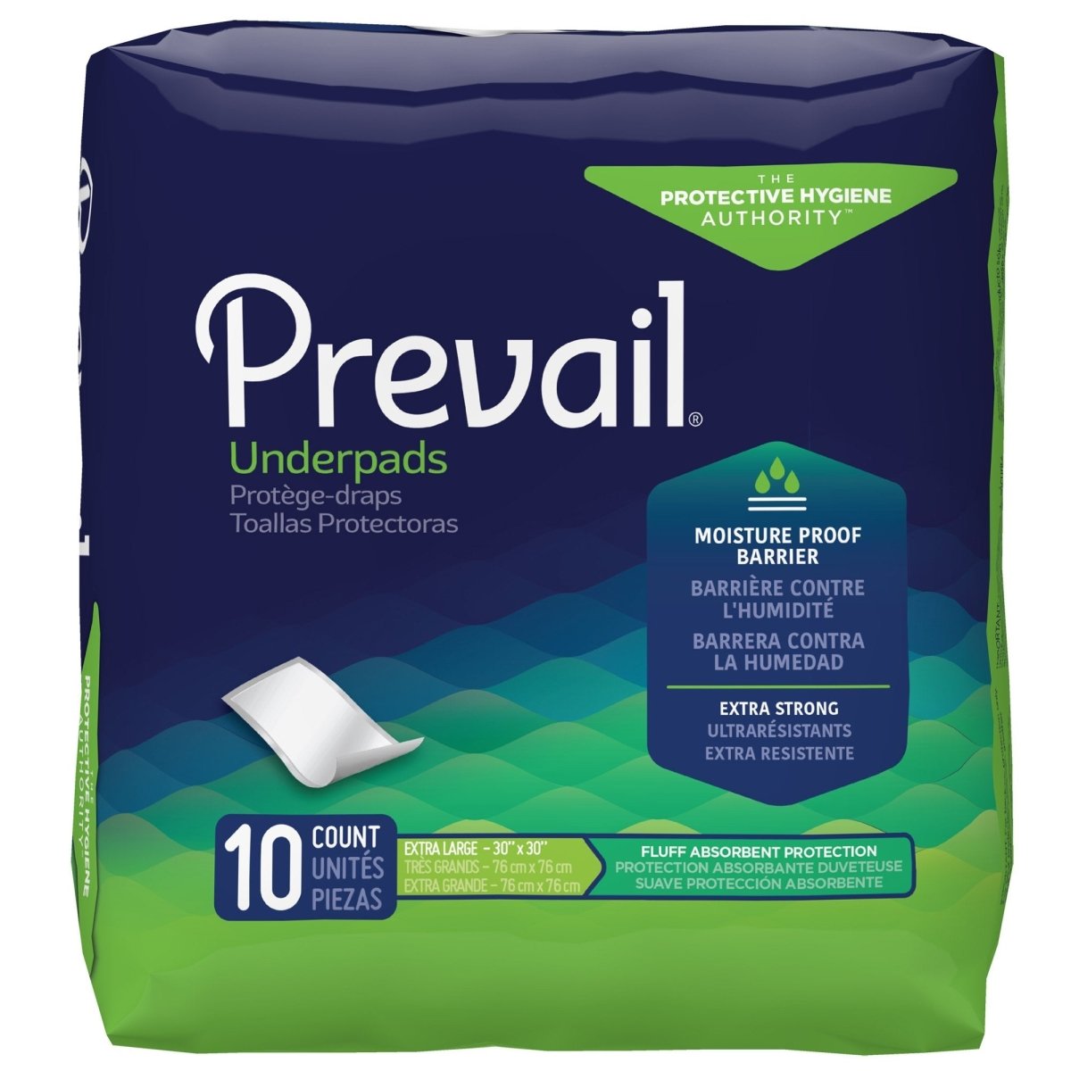 Prevail Fluff Absorbent Underpad, 30 x 30 Inch - 1163341_BG - 1 Prevail Fluff Absorbent Underpad, 30 x 30 Inch - 1163341_BG - 1