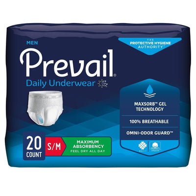 Prevail Men's Daily Maximum Absorbent Underwear -Male - 889079_BG - 1 Prevail Men's Daily Maximum Absorbent Underwear -Male - 889079_BG - 1