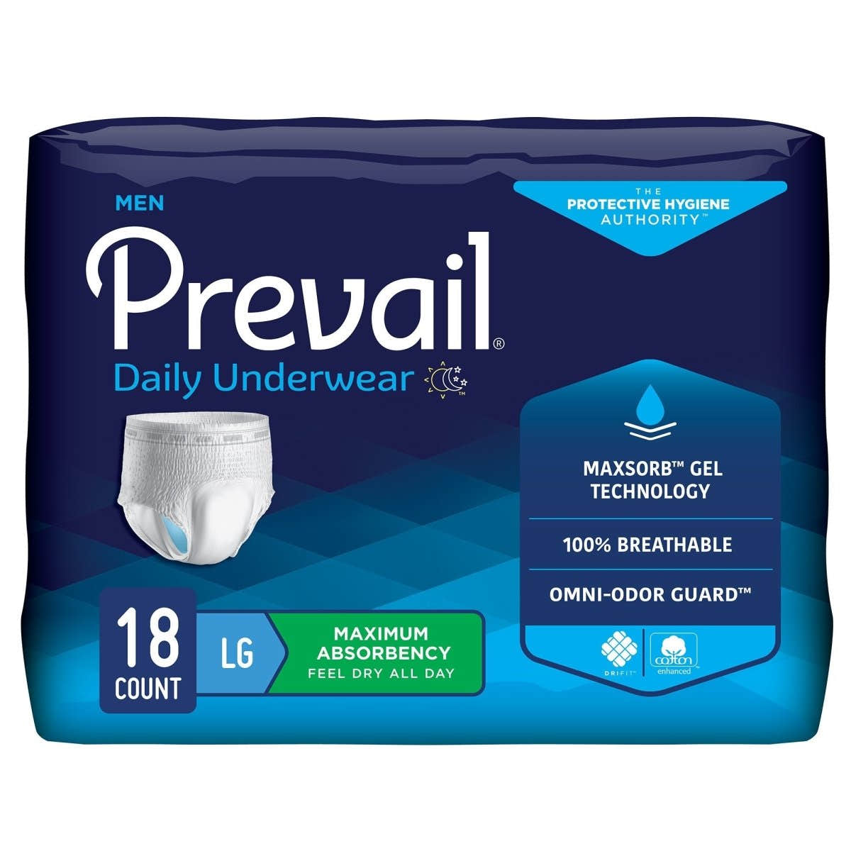 Prevail Men's Daily Underwear Maximum Absorbent Underwear -Male - 889080_BG - 1 Prevail Men's Daily Underwear Maximum Absorbent Underwear -Male - 889080_BG - 1