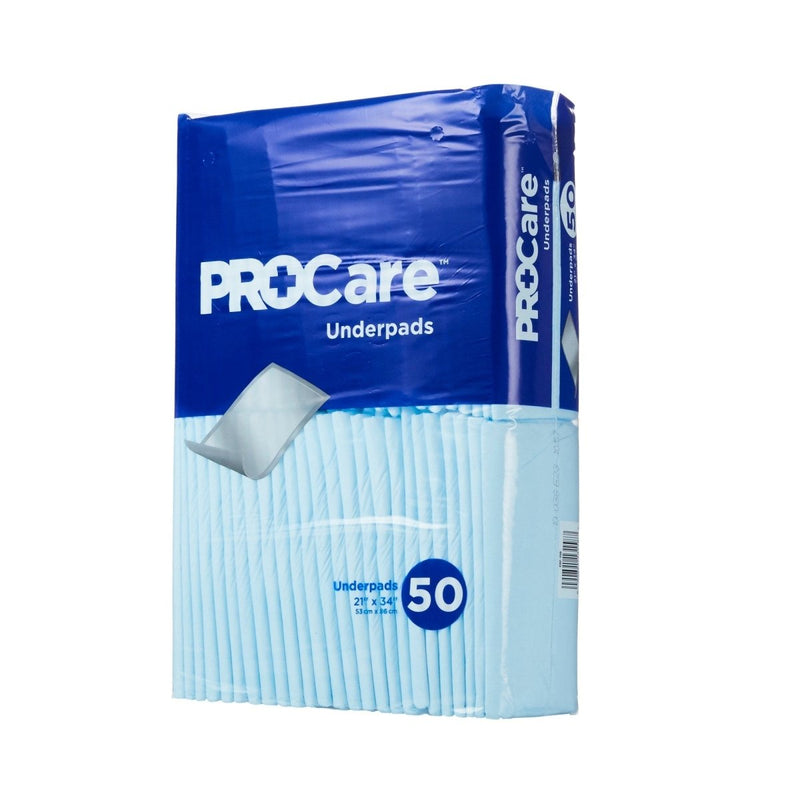 ProCare Incontinence Underpads, Moisture-Proof, Absorbent, Comfortable, Blue - 823750_BG - 1 ProCare Incontinence Underpads, Moisture-Proof, Absorbent, Comfortable, Blue - 823750_BG - 1