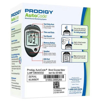 Prodigy AutoCode Blood Glucose Meter - 842600_EA - 2 Prodigy AutoCode Blood Glucose Meter - 842600_EA - 2