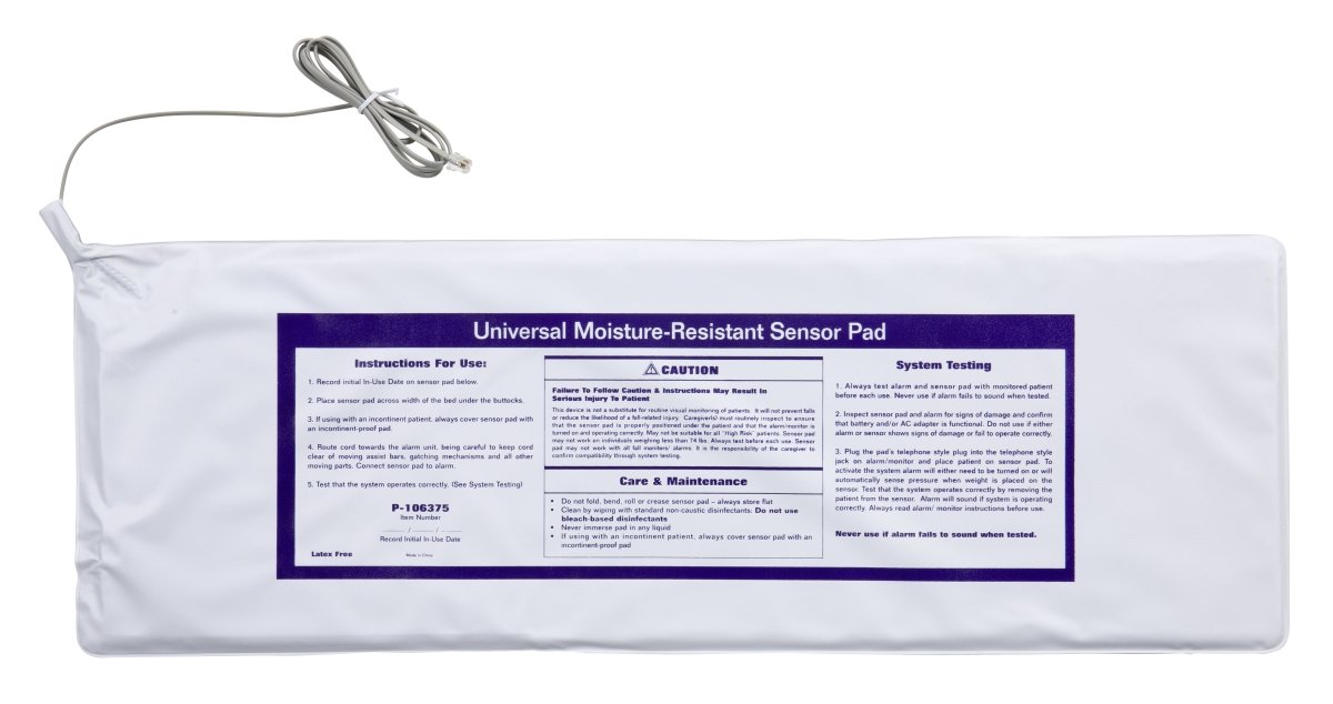 Protech Moisture Resistant Bed Sensor Pad - 871283_EA - 1 Protech Moisture Resistant Bed Sensor Pad - 871283_EA - 1