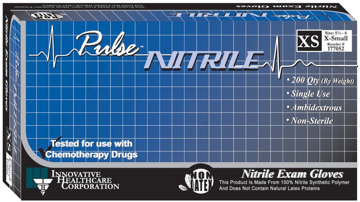 Pulse Nitrile Standard Cuff Length Exam Gloves - 764272_BX - 1 Pulse Nitrile Standard Cuff Length Exam Gloves - 764272_BX - 1